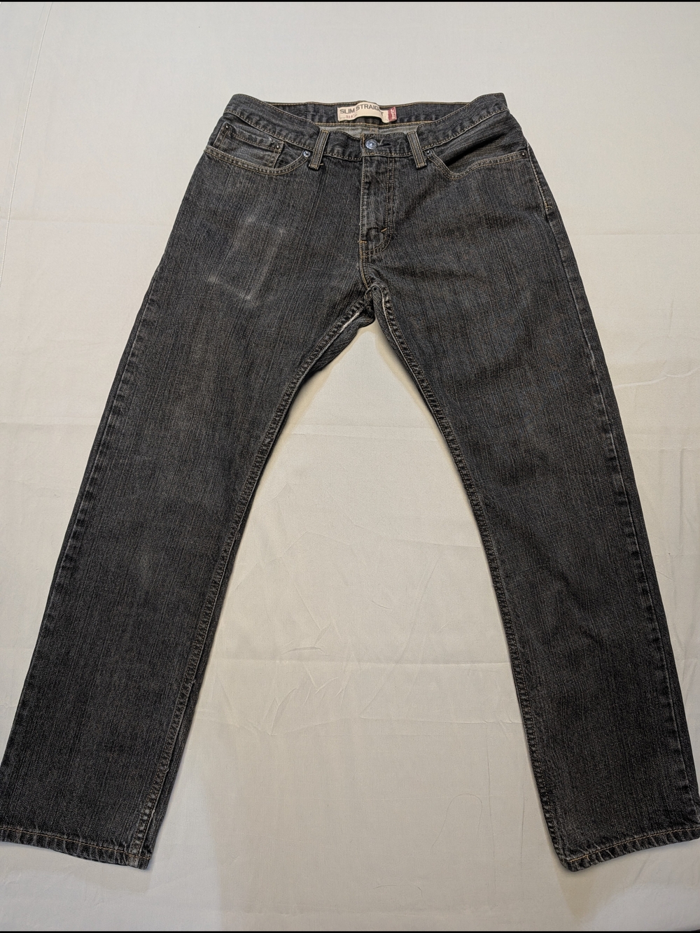 Vintage Levi's 514 Jeans Men's 32x30 Black Slim Straight